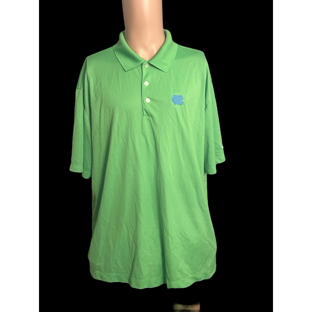 Nike Golf Dri-Fit Green Polo Shirt Men's‎ size XL UNC Tarheels